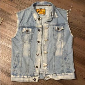 New rolling papers blue Jean vest